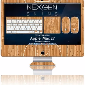 Nexgen Hardwood Classic 3D decorative skin set for 27-inch iMac