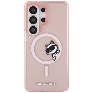 Karl Lagerfeld чехол IML Peekaboo Choupette MagSafe для Samsung Galaxy S26 Ultra розовый