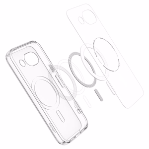SPIGEN ULTRA HIBRIDINIS MAGSAFE MAGSAFE GOOGLE PIXEL 10A SKAIDRUS/BALTAS