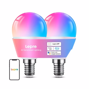 LED-лампочка LEPRO BP1-2 E14 с Bluetooth и Wi-Fi, 470 lm, 2 шт.