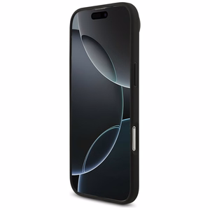 Guess Grūdėtas Didelis 4G ir Klasikinis Logotipas dėklas telefonui iPhone Air - juodas