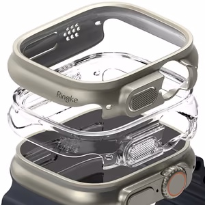 Ringke Slim 2-pack Case for Apple Watch Ultra 1/2 (49mm) - Clear & Titanium