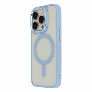 Satin Elegant Magnetinis dėklas telefonui iPhone 14 6,1" mėlynas