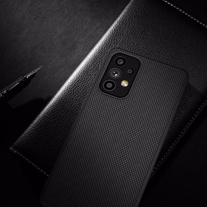 Nillkin Textured Case прочный усиленный чехол с гелевой рамкой и нейлоновой задней панелью для Samsung Galaxy A73 чёрный