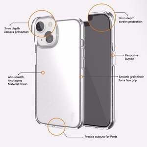 Ugly Rubber Vogue dėklas telefonui iPhone X / Xs skaidrus