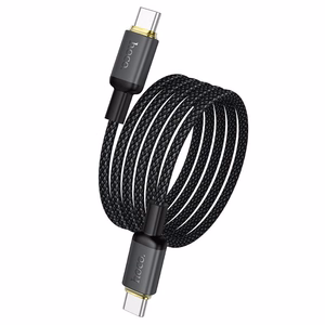 Кабель USB C на USB C Hoco 3A 60W 1 m X128 Benefit черный