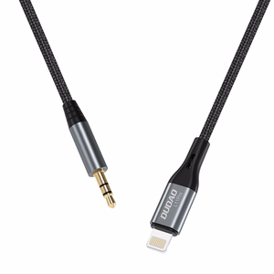 Audio adapteris Dudao (L11 Pro) iš "lightning" į 3,5mm pilkas
