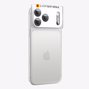 Spigen Optik Pro XL GLAS.TR EZ FIT grūdintas stiklas, skirtas iPhone 18 Pro Max, sidabrinis