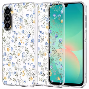 Tech-Protect FlexAir+ dėklas telefonui Samsung Galaxy A17 4G / 5G - ramunėlės su lapais