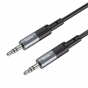 Cable AUX Jack 3,5 mm to Jack 3,5 mm Hoco 1 m UPA23 metal gray