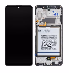 Samsung A32 4G (A325) LCD ekranas su rėmeliu juodas (naudotas, B klasė)
