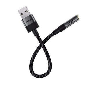 Acefast J13 USB-A на 3.5mm mini jack адаптер - черный