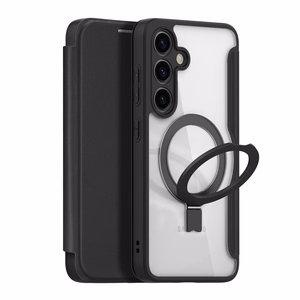 Dux Ducis Skin X Pro dėklas su magnetiniu žiedu / stovu Samsung S24 - juodas
