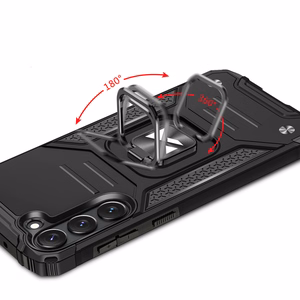 Чехол Wozinsky Ring Armor для Samsung Galaxy S23 бронированный с магнитным кольцом-держателем чёрный