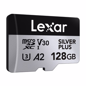 Karta pamięci Lexar High-Performance Silver Plus microSDXC 128GB + adapter