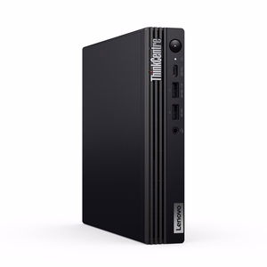 Lenovo ThinkCentre M70q Gen 5 Intel® Core™ i3 i3-14100T 8 GB DDR5-SDRAM 256 GB SSD Windows 11 Pro Mini PC Mini kompiuteris Juoda