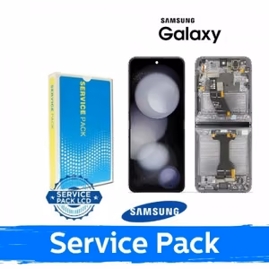 LCD дисплей совместимый с Samsung F731 Z Flip5 с рамкой / графитовый (серый) / (Service Pack)