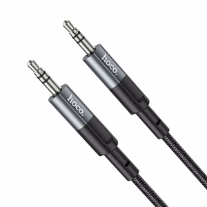 Cable AUX Jack 3,5 mm to Jack 3,5 mm Hoco 1 m UPA23 metal gray