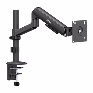 Ergo Office ER-691 B – dujinės spyruoklės monitoriaus laikiklis 17–32 col. ekranams, 1–10 kg, VESA iki 100×100, matinis juodas