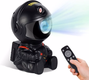 Светодиодный 3D проектор галактики и звёзд Reach Mini Astronaut чёрный