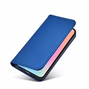 Magnet Card Case для Samsung Galaxy S23 Ultra флип-чехол кошелёк подставка синий
