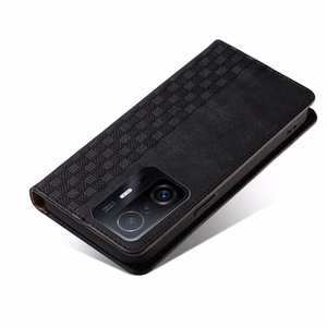 Magnet Strap Case чехол для Xiaomi Redmi Note 11 Pro кошелёк + мини-подвеска ремешок чёрный