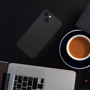 Case Silicone Mag Cover (MagSafe) for iPhone 15 Plus black