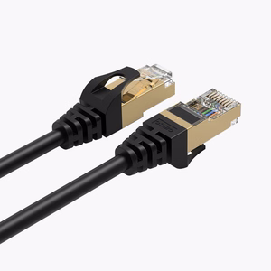 Orico PUG-C7 CAT7 10Gbps RJ45 Ethernet tinklo laidas interneto LAN apvalus 10m - juodas
