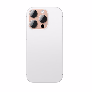 AmazingThing Aviation-Grade Alloy Tempered Glass Lens for iPhone 16 Pro / 16 Pro Max Camera Lens - Rose Gold