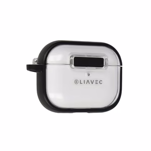 Liavec SlideLock Dėklas for Apple AirPods Pro 3 skaidrus-juodas
