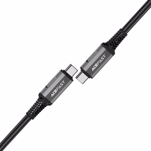 Acefast C1-09 кабель USB-C USB-C USB4 PD3.1 5A 1м - серо-чёрный