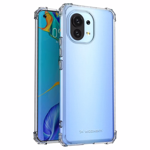 Wozinsky Anti Shock patvarus dėklas su karinės klasės apsauga Xiaomi Mi 11, skaidrus