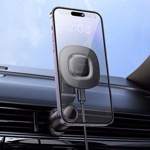 Automobilio telefono laikiklis indukcinis Hoco 15W oro išleidimas HW30 juodas