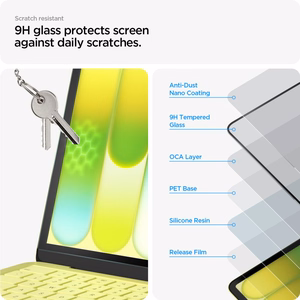 Защитное стекло для экрана Spigen Glas.tR Slim FC для MacBook Neo 13" 2026, чёрное