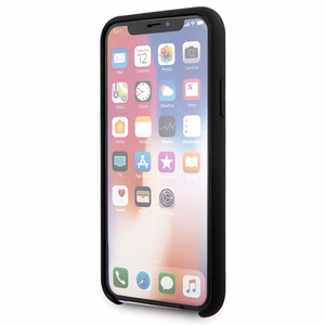 Чехол Karl Lagerfeld Glossy Bauhaus для iPhone X/XS - чёрный