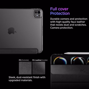 Spigen Liquid Air Folio Чехол для iPad Pro 11" (2024) iPad Pro 11" (2025) чёрный