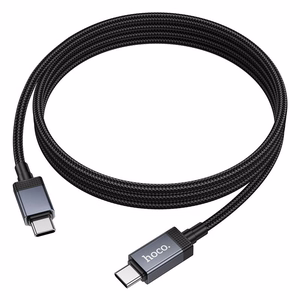 Кабель USB C - USB C Hoco 3A 60W с дисплеем 1 м X118 чёрный