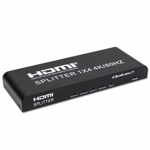 Qoltec 51799 Aktyvus HDMI Skirstytuvas 4x HDMI 4K 6Gb/s 60Hz
