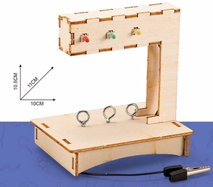 Деревянный конструктор "Светофор", обучающая STEM игрушка