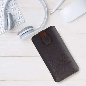 "WONDER Deko" dėklas (XXL dydžio), skirtas "Samsung S25 Ultra/S24 Ultra/M35/M23/A16 5G/Xiaomi Redmi 14C chocolate