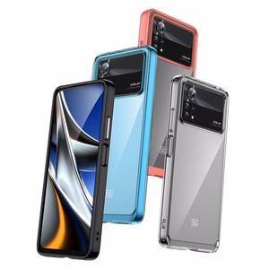 Чехол Outer Space для Xiaomi Poco X4 Pro 5G с гибкой рамкой синий
