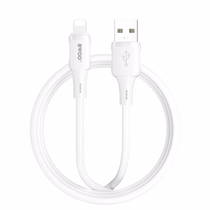 BWOO X329L silikoninis kabelis USB – Lightning 3A 1m baltas