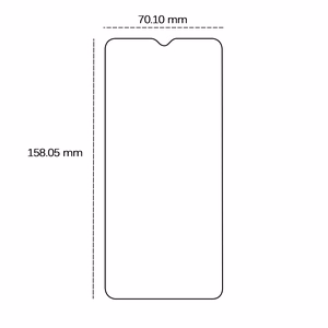 Grūdintas stiklas 2,5D Motorola Moto E13