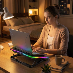 Wozinsky WDCX-A26 NitroCool RGB игровой коврик охлаждения для ноутбука черный
