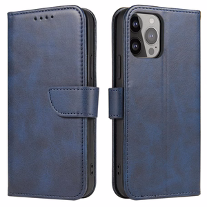 Magnet Case для Samsung Galaxy S23 Ultra чехол с флип-кошельком и подставкой синий