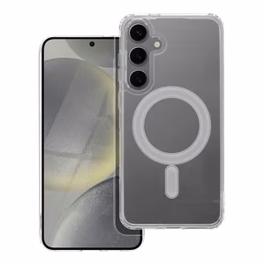 Чехол для Samsung S24 PLUS Clear Mag Cover (STR) совместимый с MagSafe прозрачный
