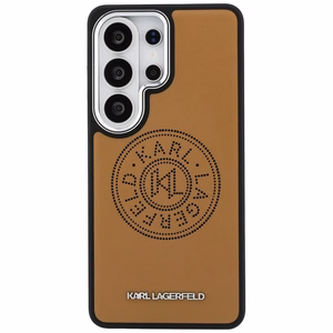 Karl Lagerfeld Perforated KL MagSafe Чехол для Samsung Galaxy S26 Ultra - коричневый