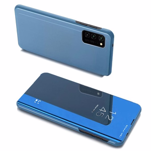 Clear View atverčiamas dėklas telefonui Samsung Galaxy A03s (166.5) mėlyna