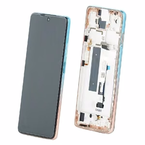 LCD ekranas Xiaomi Mi 10T Lite 5G su jutikliniu ekranu su rėmeliu Rose Gold Beach originalus (service pack)