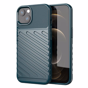 Thunder Case гибкий прочный защищённый TPU чехол для iPhone 13 mini зелёный